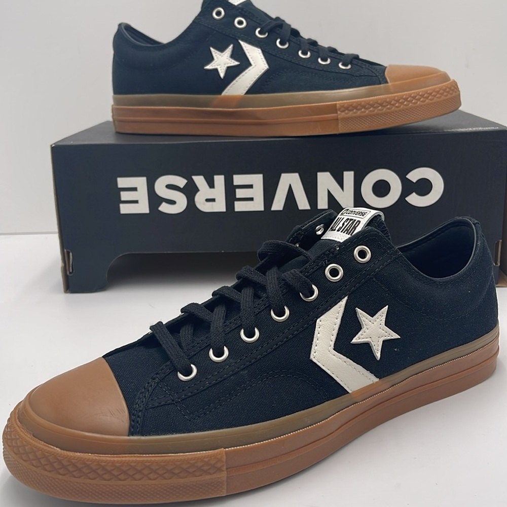 Converse Men's A08847C
STAR PLAYER 76 OX
All 
CONVERSE Black and Brown Sneakers - Picture 15 of 16